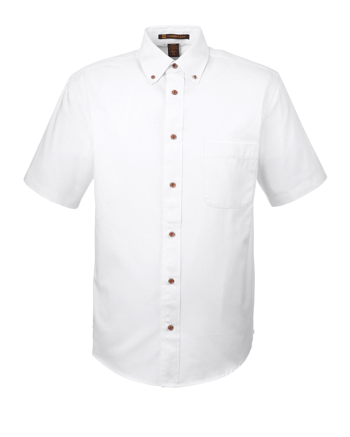 Harriton Men's Easy Blend™ Short-Sleeve Twill Shirt with Stain-Release - Release
