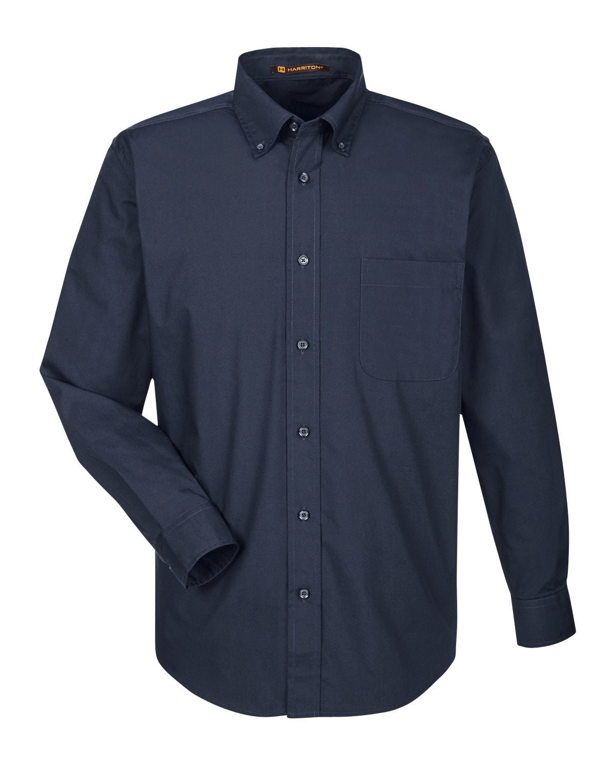 Harriton Men's Essential Poplin - Navy