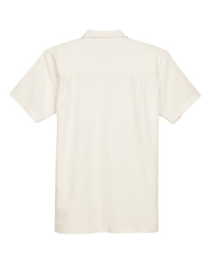 Harriton Men's Barbados Textured Camp Shirt