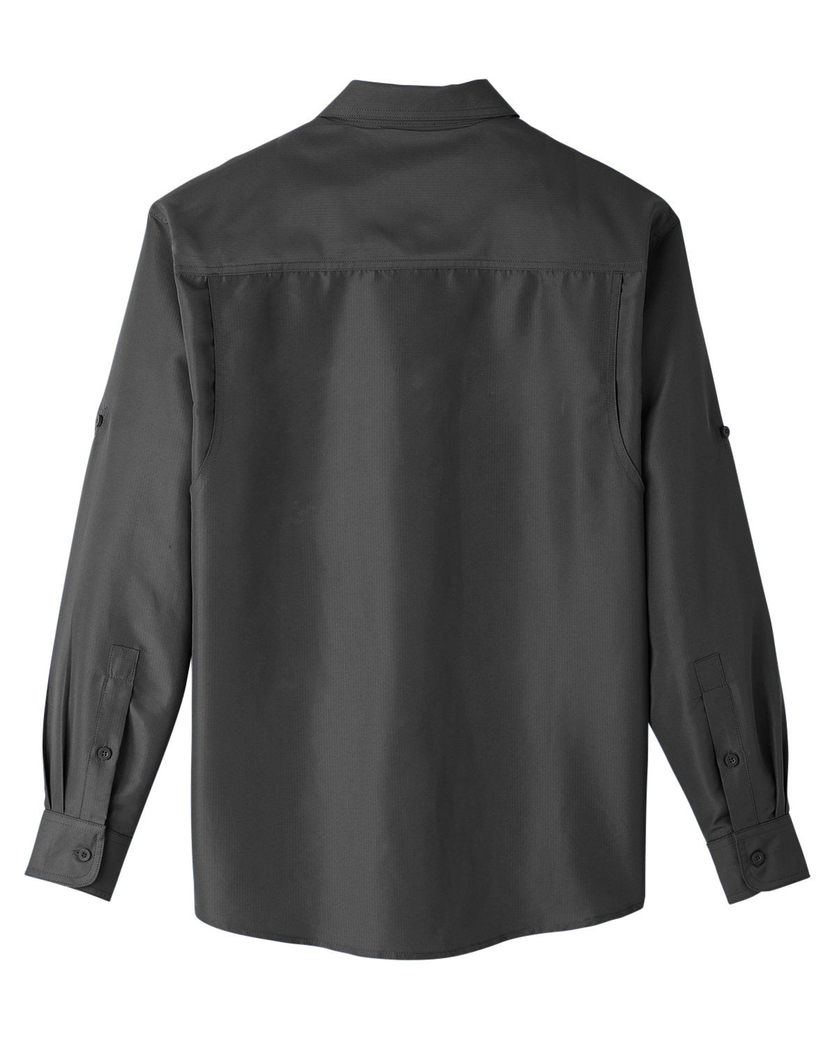 Harriton Men's Key West Long-Sleeve Performance Staff Shirt - Back