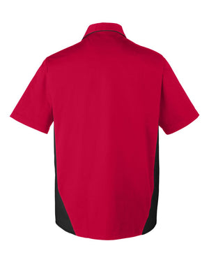 Harriton Men's Flash IL Colorblock Short Sleeve Shirt