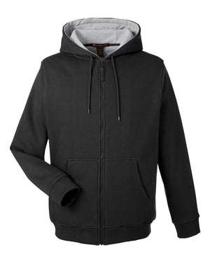Harriton Men's Tall ClimaBloc™ Lined Heavyweight Hooded Sweatshirt - Black