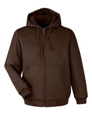 Harriton Unisex ClimaBloc® Heavyweight Hooded Full-Zip Jacket - Dark Mocha