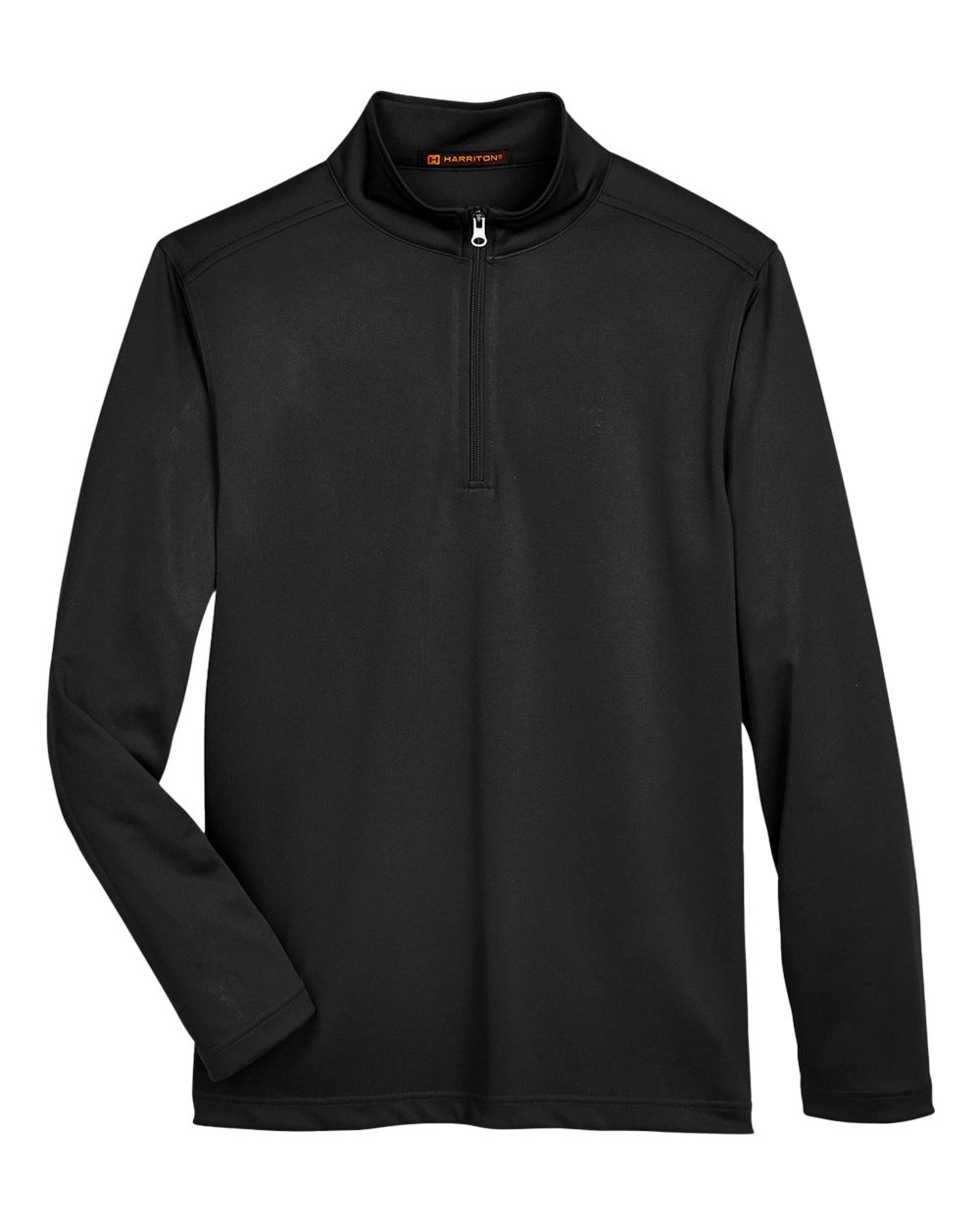 Harriton Men's Advantage Snag Protection Plus Quarter-Zip - Black