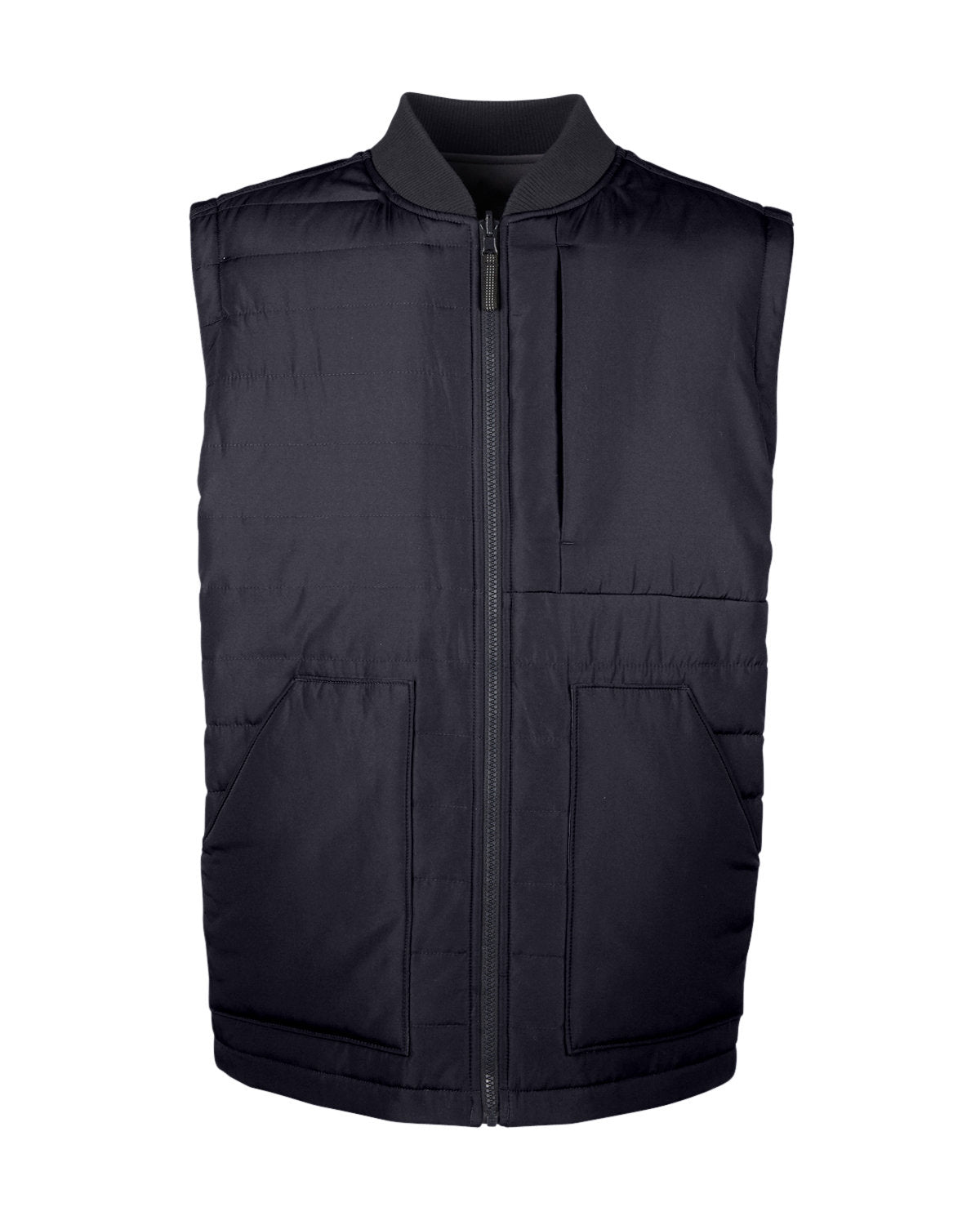 Harriton Adult Dockside Interactive Reversible Freezer Vest - Blk/Dk Chrcoal