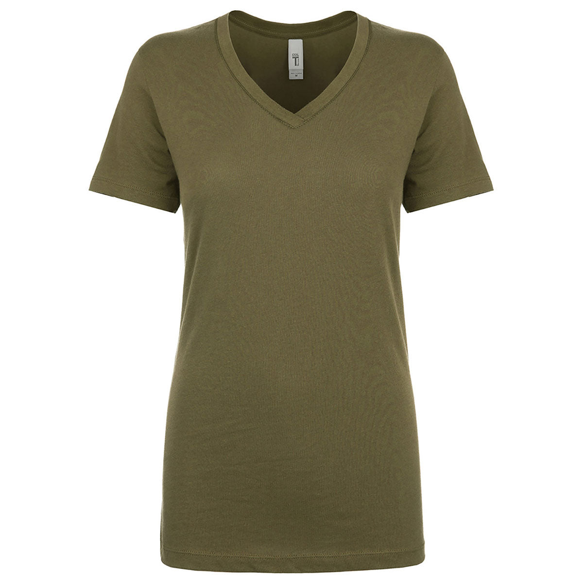 Next Level Women's Ideal V-Neck T-Shirt - Military Green