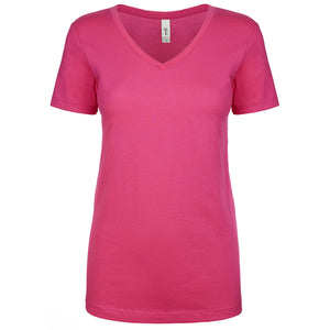 Next Level Women's Ideal V-Neck T-Shirt - Raspberry