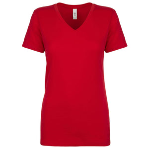 Next Level Women's Ideal V-Neck T-Shirt - Red