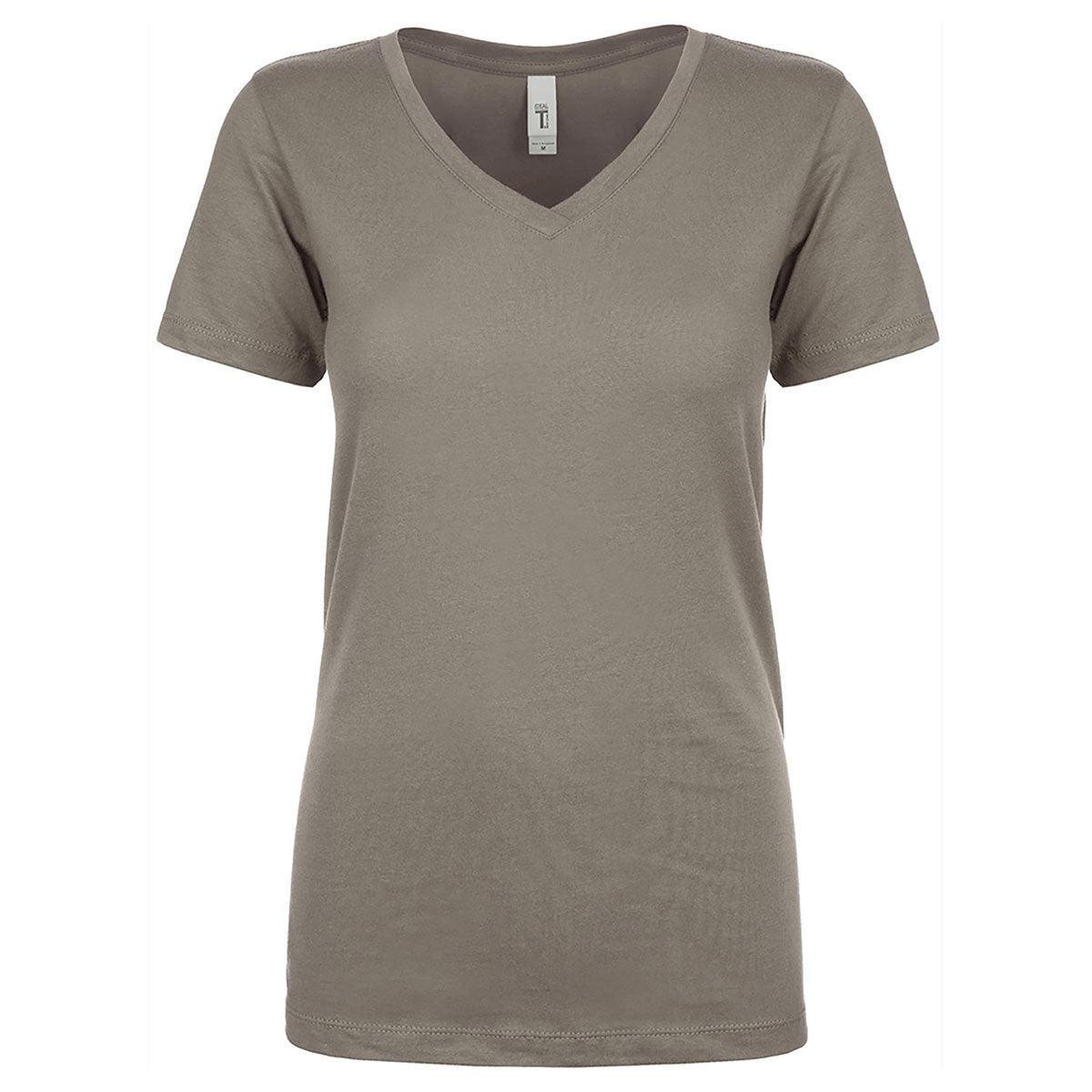 Next Level Women's Ideal V-Neck T-Shirt - Warm Grey