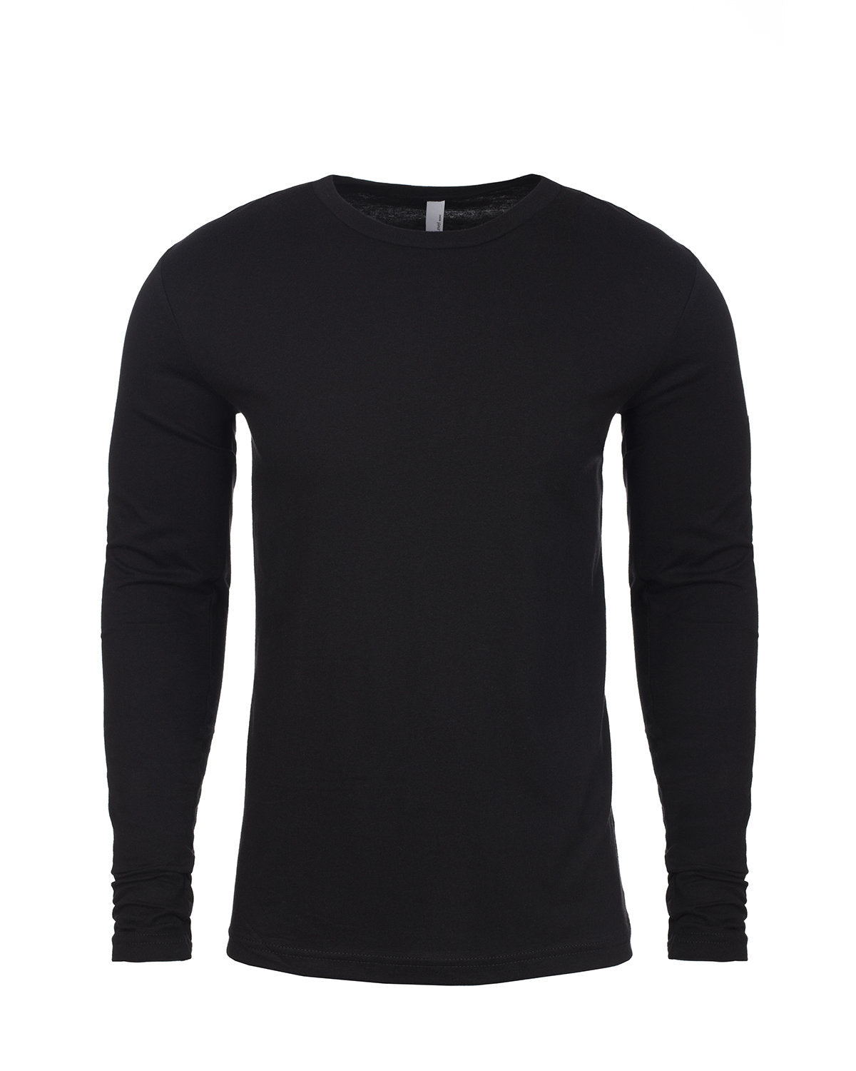 Next Level Apparel Men's Cotton Long-Sleeve Crew - Black