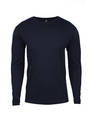 Next Level Apparel Men's Cotton Long-Sleeve Crew - Midnight Navy