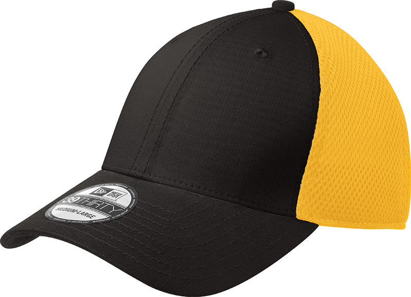 NEW ERA® Stretch Mesh Cap - Black With Gold