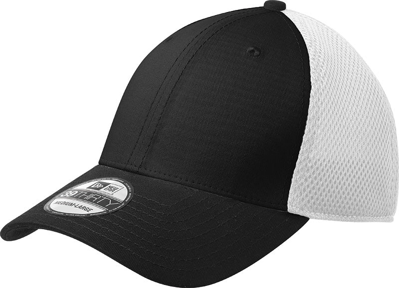 NEW ERA® Stretch Mesh Cap - Black With White