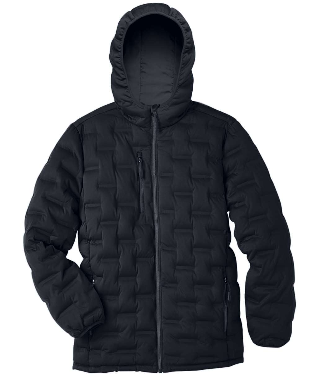 North End Men's Loft Puffer Jacket - Black/ Carbon