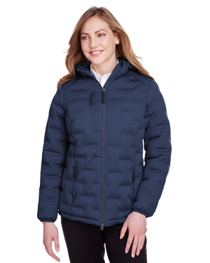 North End Ladies' Loft Puffer Jacket - Classc Nvy/Crbn