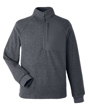 North End Men's Aura Sweater Fleece Quarter-Zip - Carbon/ Carbon