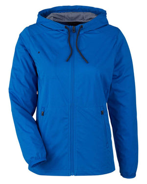 North End Ladies' Network Lightweight Jacket - Light Nautical Blue Heather