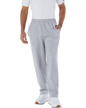 Champion Adult Powerblend® Open-Bottom Fleece Pant with Pockets - Light Steel