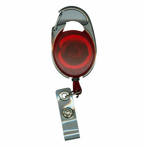 Badge Holder with 20" Retractable Cord - Red