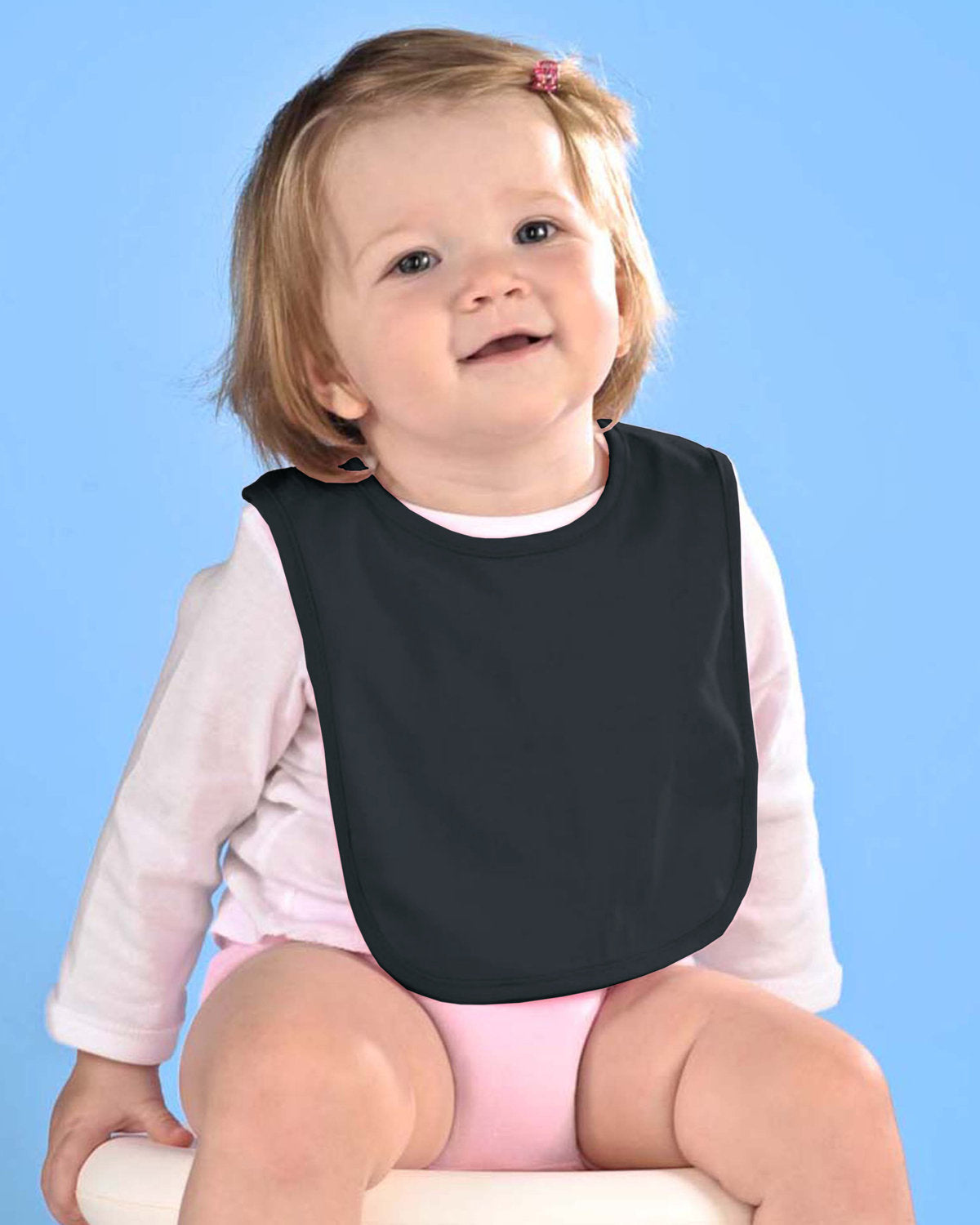 Rabbit Skins Infant Premium Jersey Bib - Black
