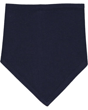 Rabbit Skins Infant Premium Jersey Bandana Bib - Navy/White