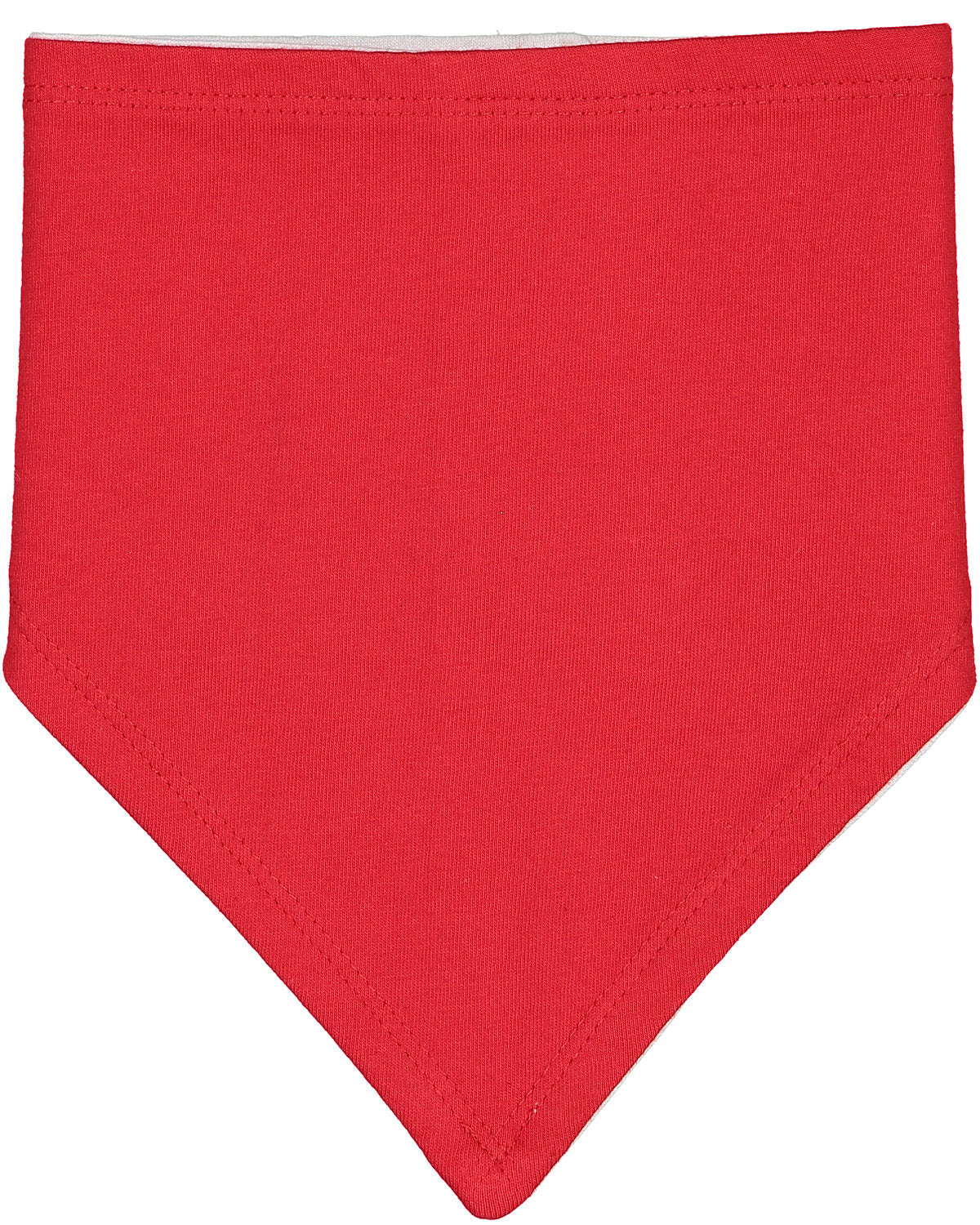 Rabbit Skins Infant Premium Jersey Bandana Bib - Red/White