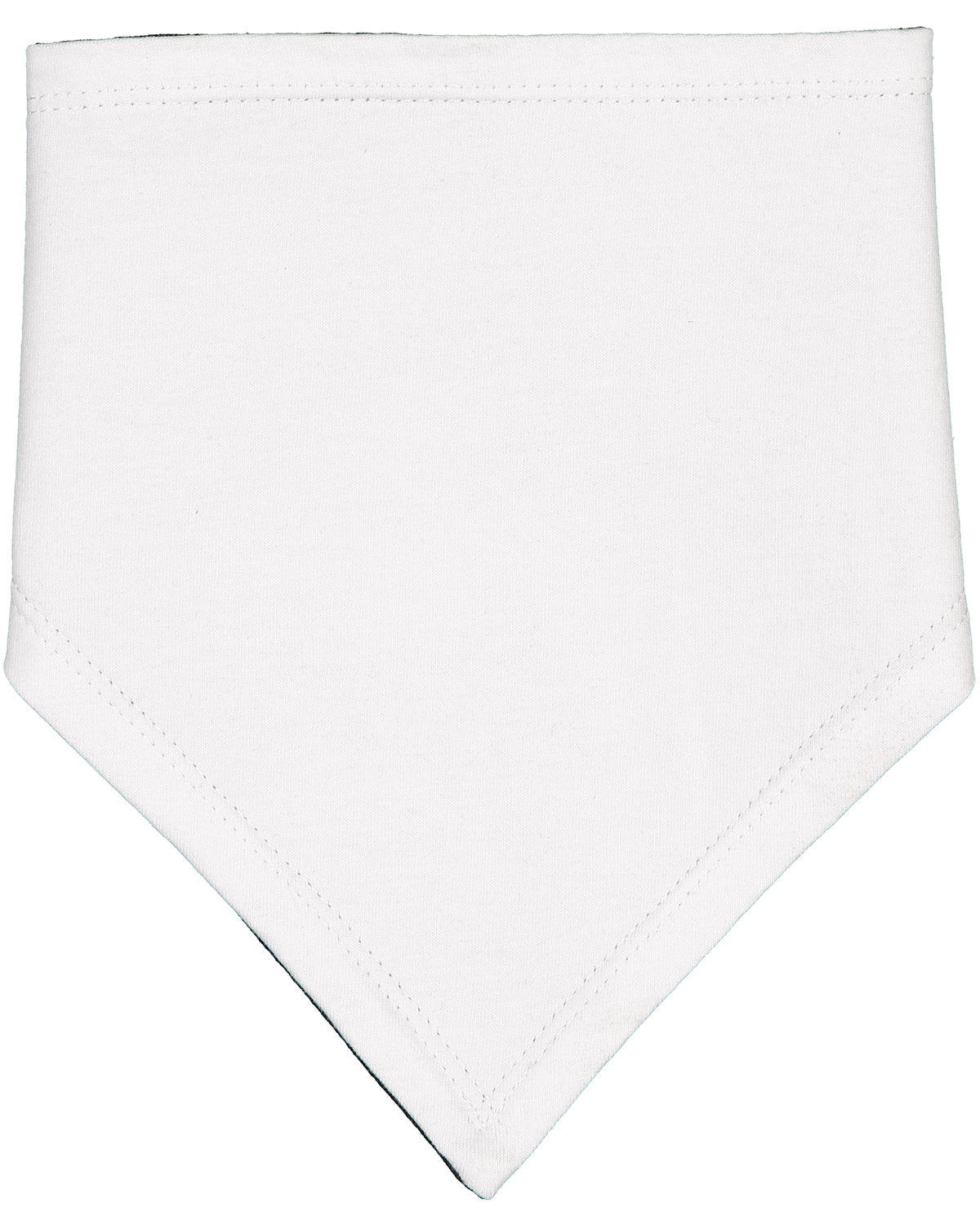 Rabbit Skins Infant Premium Jersey Bandana Bib - White/Black
