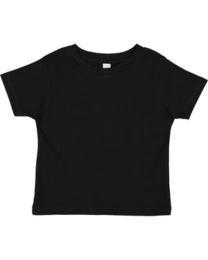 Rabbit Skins Toddler Cotton Jersey T-Shirt - Black