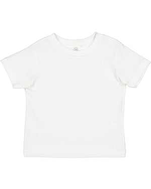 Rabbit Skins Toddler Cotton Jersey T-Shirt - White