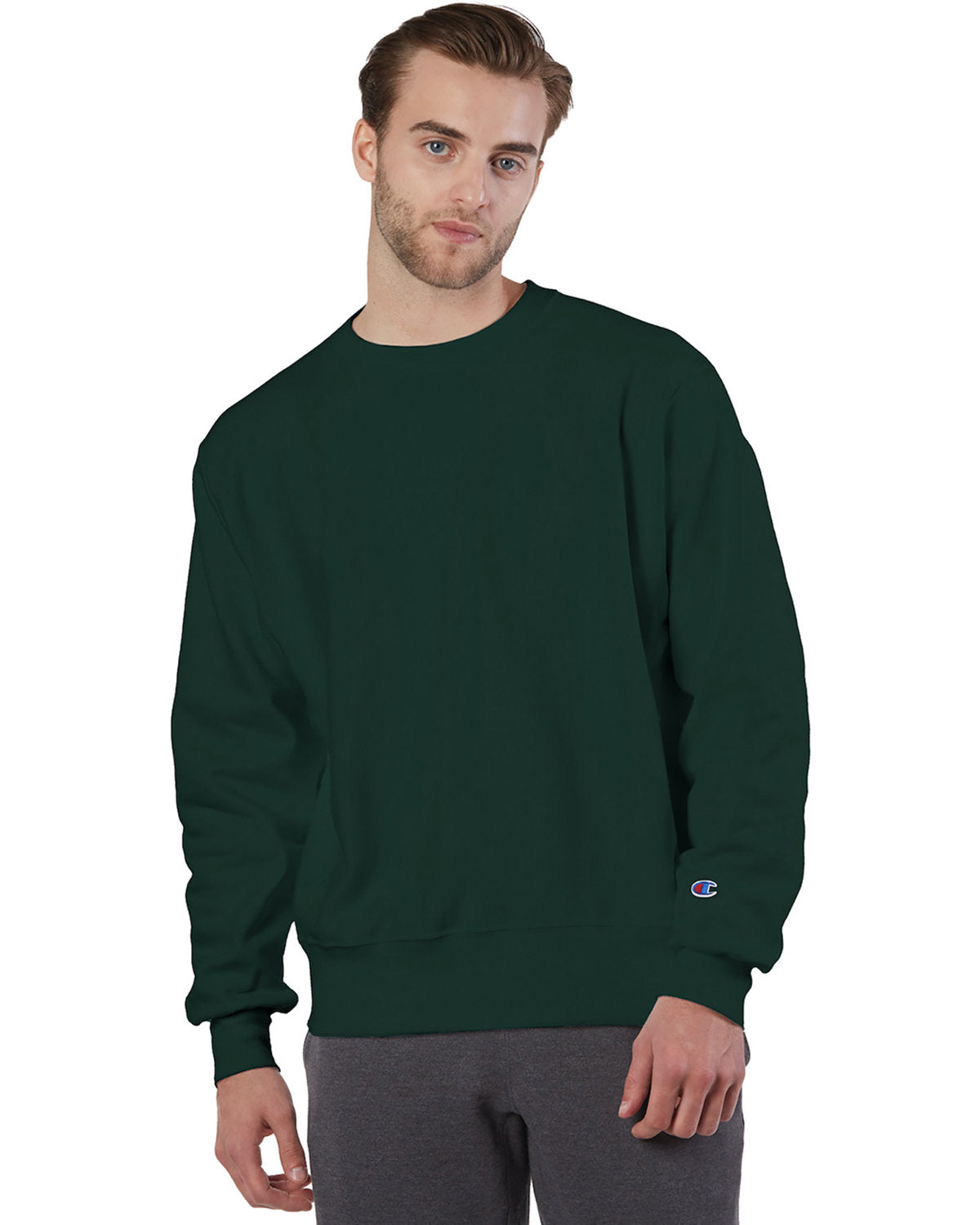 Champion Adult Reverse Weave® Crew - Dark Green