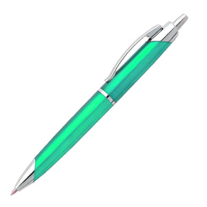 S2000 Plastic Plunger Action Pen - Green
