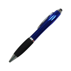 Savoy Plastic Twist Action Pen with PDA Stylus - Blue