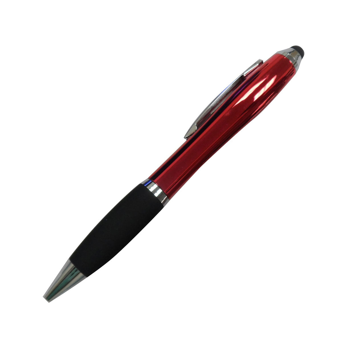 Savoy Plastic Twist Action Pen with PDA Stylus - Red