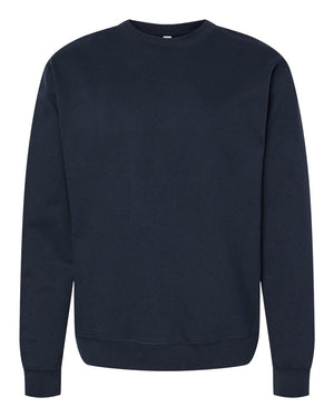 Independent Trading Co. Unisex Midweight Crewneck Sweatshirt - Classic Navy