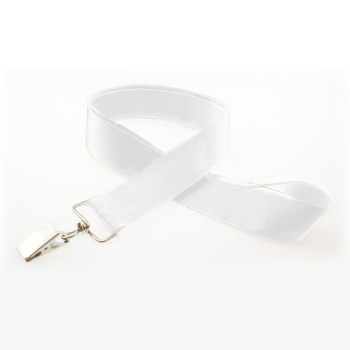 1" BEST Value Lanyard - White