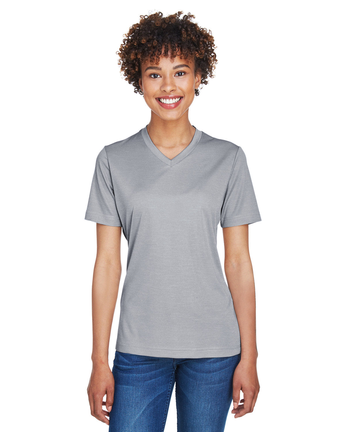 Team 365 Ladies' Sonic Heather Performance T-Shirt - Athletic Heather