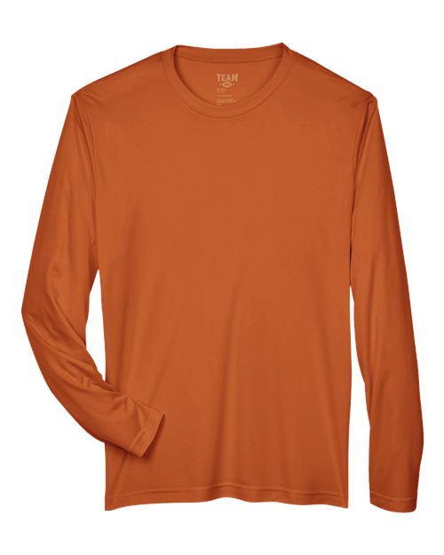 Team 365 Men's Zone Performance Long-Sleeve T-Shirt - Sport Burnt Orange
