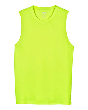 Team 365 Men's Zone Performance Muscle T-Shirt - Safety Yellow