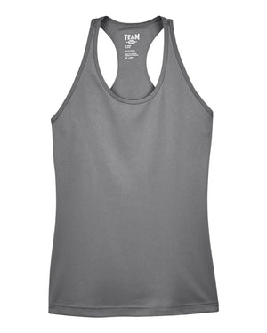 Team 365 Ladies' Zone Performance Racerback Tank - Sport Graphite