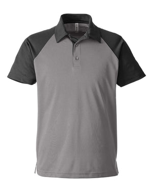 Team 365 Men's Command Snag-Protection Colorblock Polo - Sport Graphite/ Black