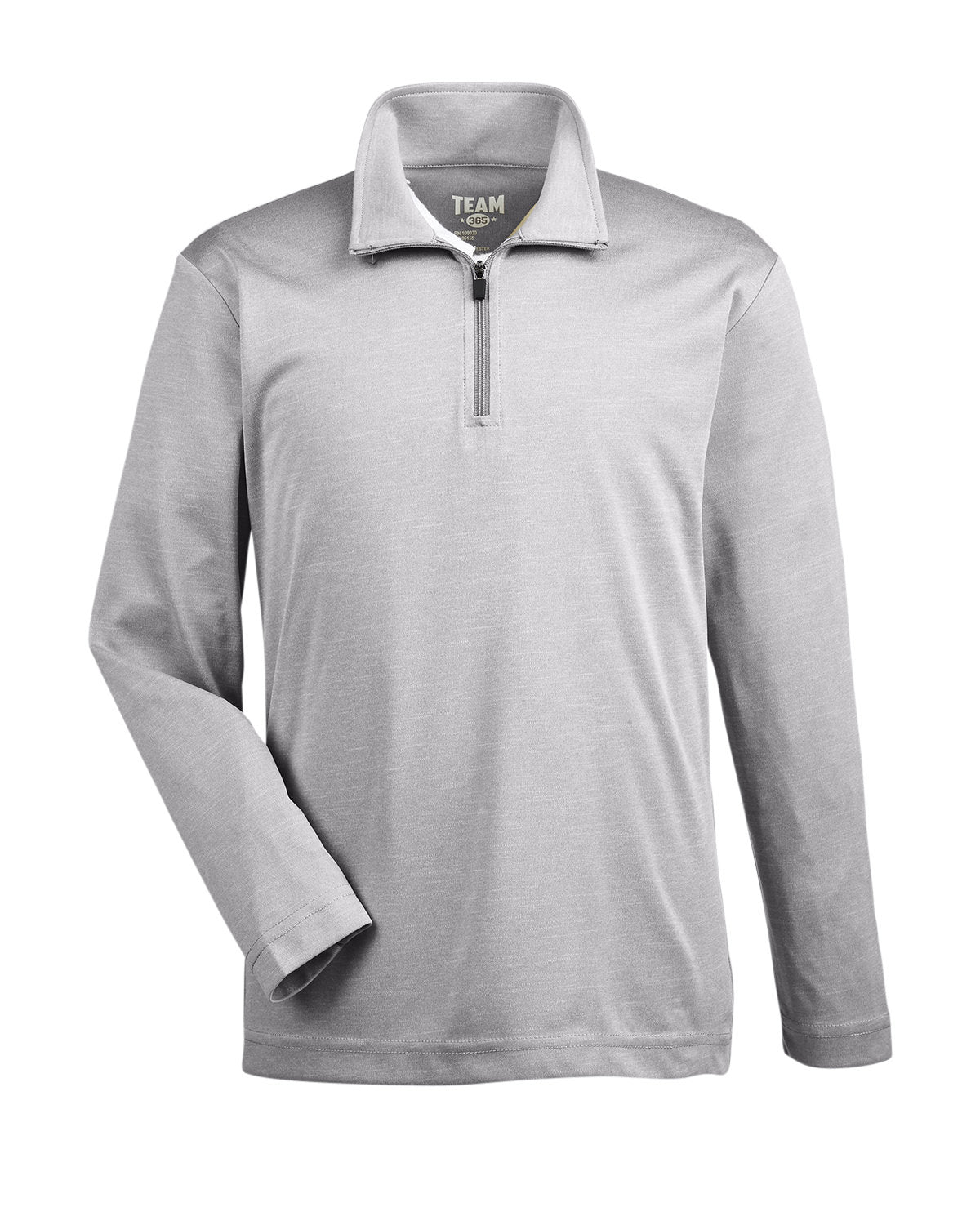 Team 365 Youth Zone Sonic Heather Performance Quarter-Zip - Athletic Heather