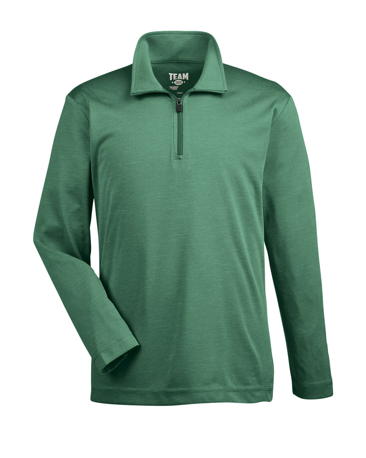 Team 365 Youth Zone Sonic Heather Performance Quarter-Zip - Sp Forest Hthr