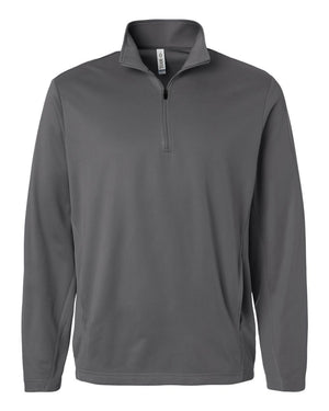 Team 365 Unisex Squad Cadet Quarter-Zip Tech Fleece Pullover - Sport Graphite