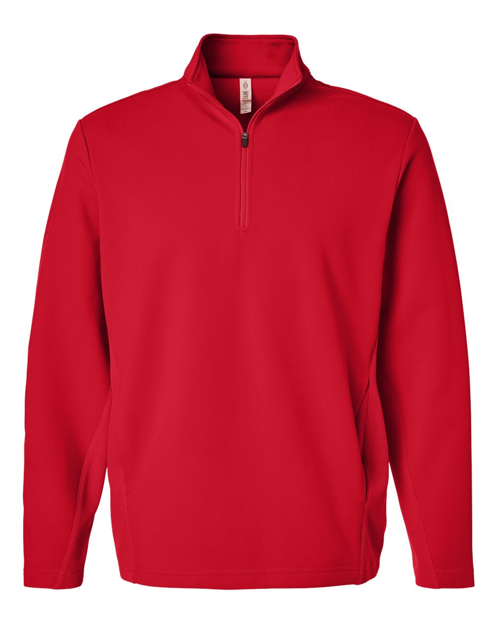 Team 365 Unisex Squad Cadet Quarter-Zip Tech Fleece Pullover - Sport Red