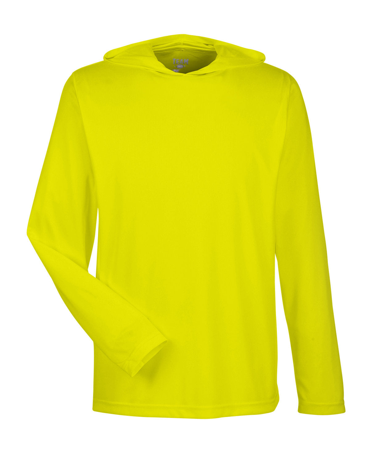 Team 365 Men's Zone Performance Hooded T-Shirt - Safety Yellow