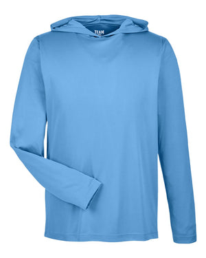 Team 365 Men's Zone Performance Hooded T-Shirt - Sport Light Blue