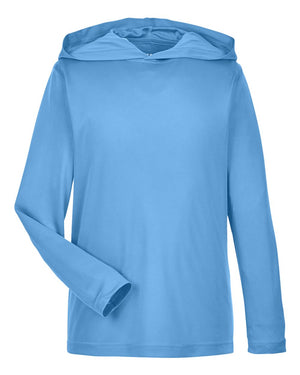 Team 365 Youth Zone Performance Hooded T-Shirt - Sport Light Blue