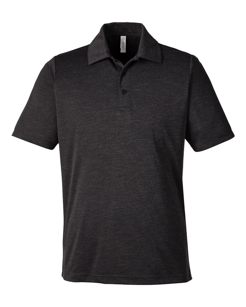 Team 365 Men's Zone Sonic Heather Performance Polo - Black Heather