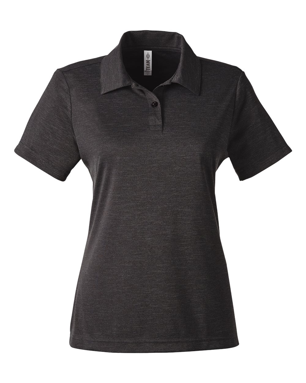Team 365 Ladies' Zone Sonic Heather Performance Polo - Black Heather
