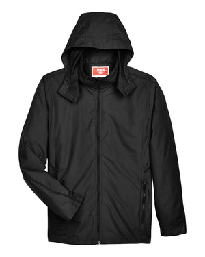 Team 365 Adult Conquest Jacket with Mesh Lining - Black